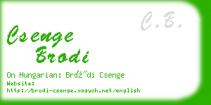 csenge brodi business card